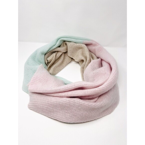 Autumn Cashmere Women's Color Block Pastel Oversized Scarf Wrap Sz 84 X 24'' Lux - Picture 12 of 12